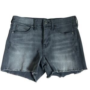 Madewell Gray Wash Black Denim Cutoff Shorts - Size 25